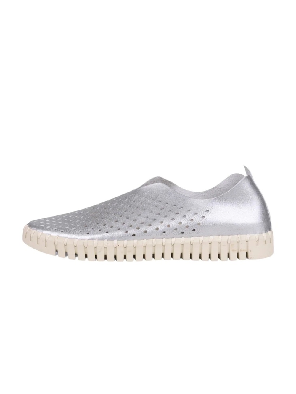 Isle Jacobsen Women's Silver Tulip Slip-On Comfort Shoes Size 38/8